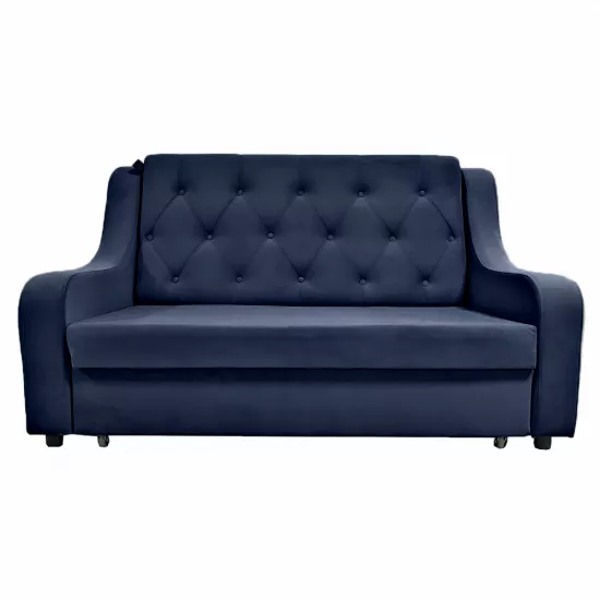 Диван прямой CAM N7+ (190x100) без деревянных подлокотников, Tenerife 79 Серо-синий