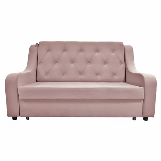 Диван прямой CAM N7+ (220x100) без деревянных подлокотников, Tenerife 24 Розовый