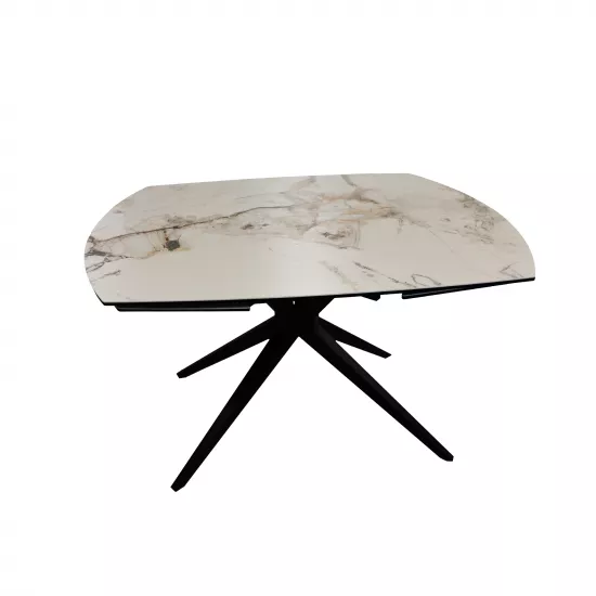 Masă pentru bucătărie DP Chara extensibila White