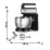 Mixer-combi RAF R6652 Black/Inox (300/1000 W)