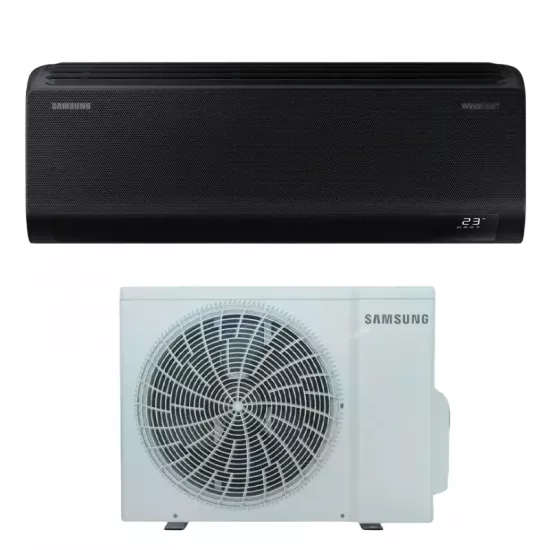 Кондиционер Samsung WindFree Inverter R32 Wi-Fi AR70F09C1BBNUA, 9000 BTU, до 25 м², Black