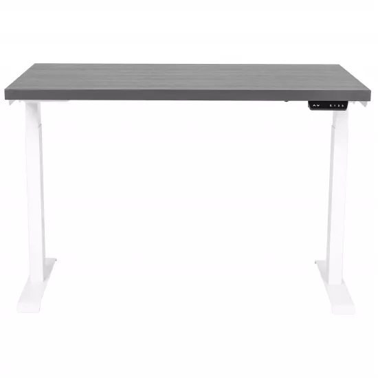 Masa de birou Custo FlexiDesk 120 cu inaltime reglabila, Alb/Kronospan K526 (100.02.0001)