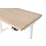 Masa de birou Custo FlexiDesk 140 cu inaltime reglabila, Alb/Kronospan 3025SN Sonoma (100.02.0006)