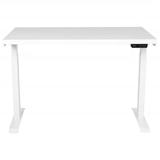 Masa de birou Custo FlexiDesk 120 cu inaltime reglabila, Alb/Egger W1000 ST9 (100.02.0013)
