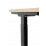 Masa de birou Custo FlexiDesk 140 cu inaltime reglabila, Negru/Kronospan 3025SN Sonoma (100.02.0030)