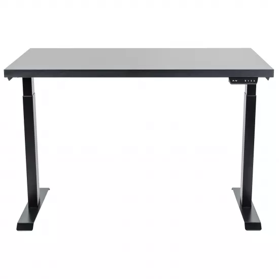 Masa de birou Custo FlexiDesk 140 cu inaltime reglabila, Negru/Egger U999 ST7 (100.02.0042)