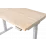 Masa de birou Custo FlexiDesk 120 cu inaltime reglabila, Antracit/Kronospan 3025SN Sonoma (100.02.0053)