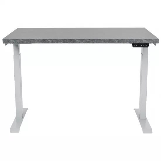 Masa de birou Custo FlexiDesk 120 cu inaltime reglabila, Antracit/Egger F235 (100.02.0069)