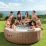 Джакузи надувной Intex Sahara Tan Round Bubble Spa 28412 (1339 л/236x236x71 см)