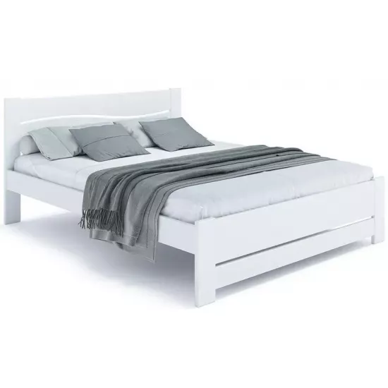 Деревянная кровать Klen Venetia, 180 x 200 см, Белый