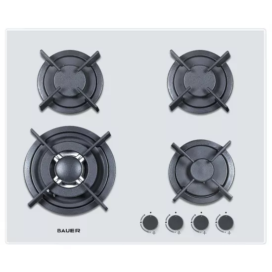 Plită gaz Bauer GH-604BG04W White