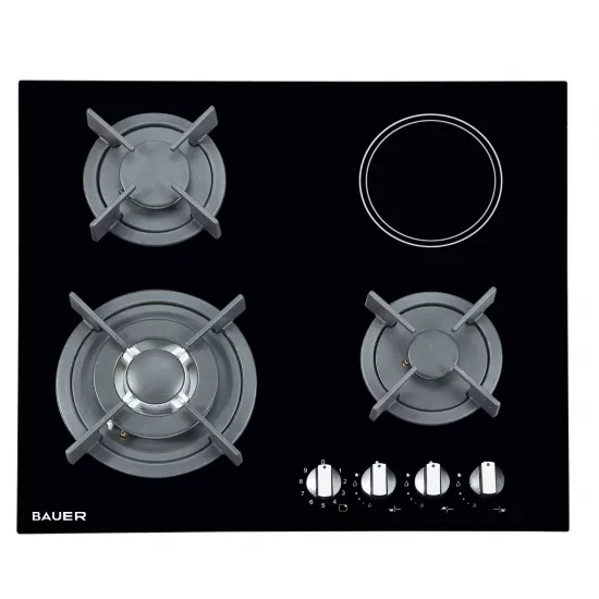Plită mixtă Bauer PRG 6041EG-A Black
