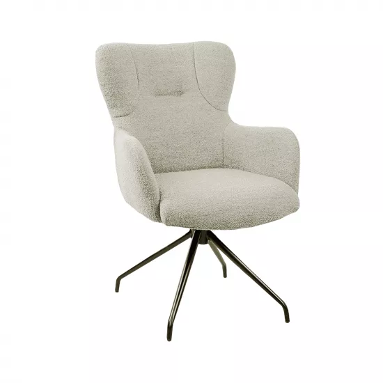 Scaun Decoprim Bond Alpine cu mecanism rotativ la 360° cu revenire automată, Beige 186