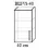 Modul superior Bafimob ВШ-40, MDF AGT (Trendy Panel), 734 White