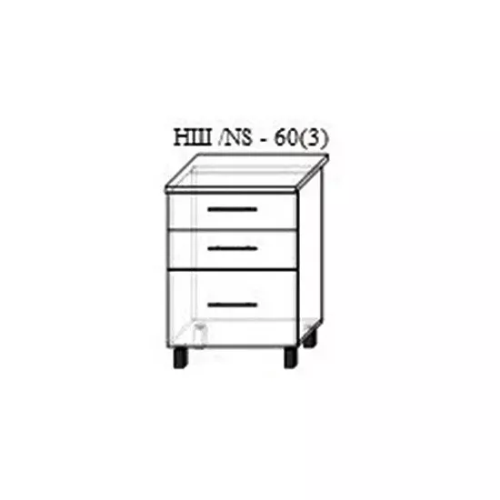 Modul inferior Bafimob НШ-60(3), MDF AGT (Trendy Panel), 735 Relax Green