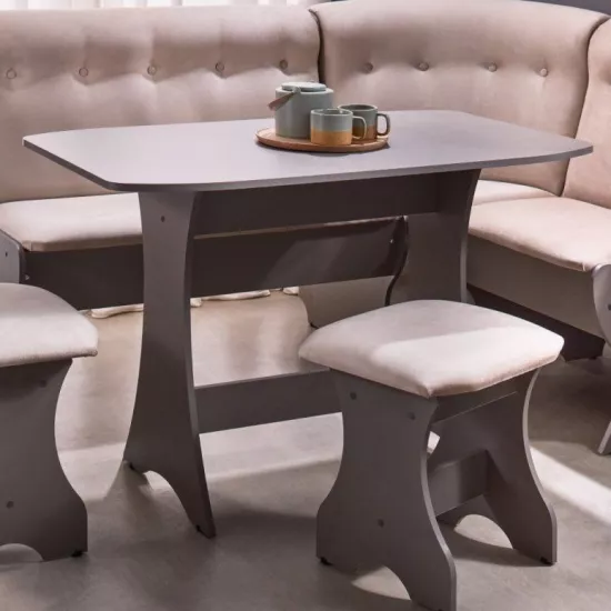 Masă pentru bucătărie Ambianta Cleo 2, Gri inchis