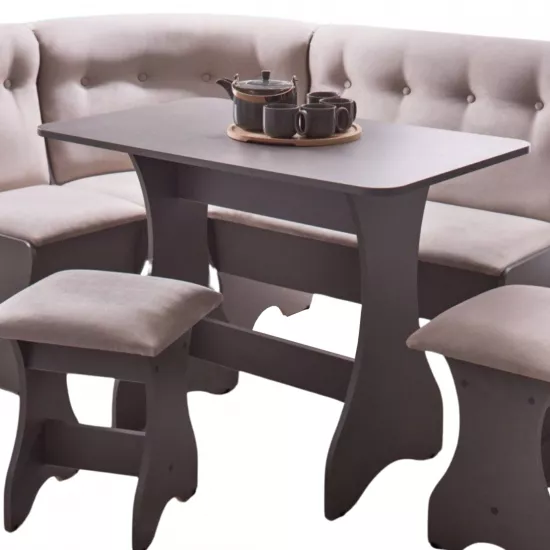 Masă pentru bucătărie Ambianta Cleo, Gri inchis