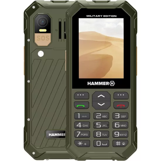 Telefon mobil Hammer 6 LTE Military Edtion Green