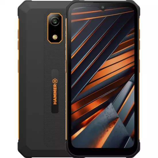 Smartphone Hammer Iron VA, 4GB/64GB, Black/Orange