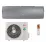 Aparat de aer condiționat Cooper&Hunter Daytona Inverter Wi-Fi R32 CH-S24FTXD2-NG, 24000 BTU, pana la 70 m², Silver