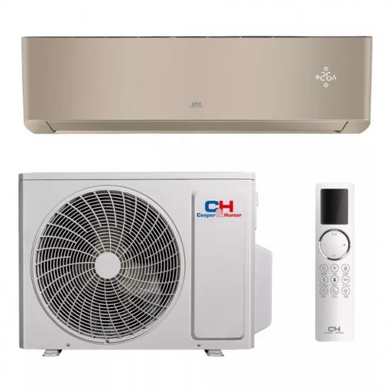 Aparat de aer condiționat Cooper&Hunter Supreme Continental Inverter R32 WiFi CH-S24FTXAL2 ,, 24000 BTU, pana la 70 m², Gold