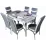 Set masa extensibila cu 6 scaune Kelebek ES-03, 80x130/170x75