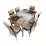 Set masa extensibila cu 6 scaune Kelebek ES-06, 80x130/170x75