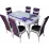 Set masa extensibila cu 6 scaune Kelebek ES-13, 80x130/170x75