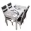 Set masa extensibila cu 4 scaune Kelebek ES-21, 70x110/140x75