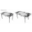 Set masa extensibila cu 4 scaune Kelebek ES-21, 70x110/140x75