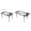 Set masa extensibila cu 4 scaune Kelebek ES-32, 70x110/140x75