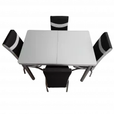Set masa extensibila cu 4 scaune Kelebek ES-73, 70x110/140x75 Set masa extensibila cu 4 scaune Kelebek ES-73, 70x110/140x75