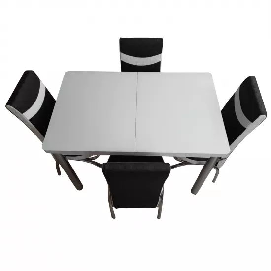 Set masa extensibila cu 4 scaune Kelebek ES-73, 70x110/140x75