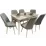 Set masa extensibila cu 6 scaune Kelebek ES-601, 80x130/170x75