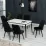Set masa extensibila cu 6 scaune Kelebek ES-610, 80x130/170x75