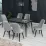 Set masa extensibila cu 6 scaune Kelebek ES-615, 80x130/170x75