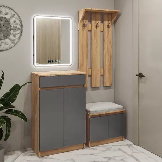 Antreu Bafimob AZ-130 (130 cm), Stejar/Grafit