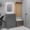 Прихожая Bafimob АZ-59 (59 см), Дуб/Графит