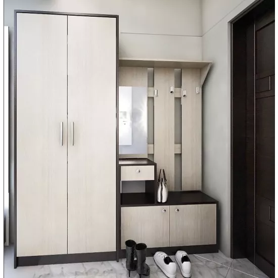 Antreu Bafimob P-1+Dulap Ș-82 (137 cm), Wenge/Chamonix deschis