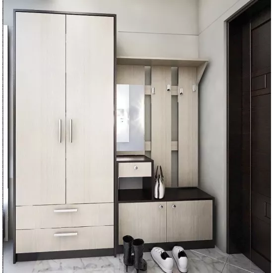 Antreu Bafimob P-1+Dulap Ș-82(2 ser.) (176 cm), Wenge/Chamonix deschis