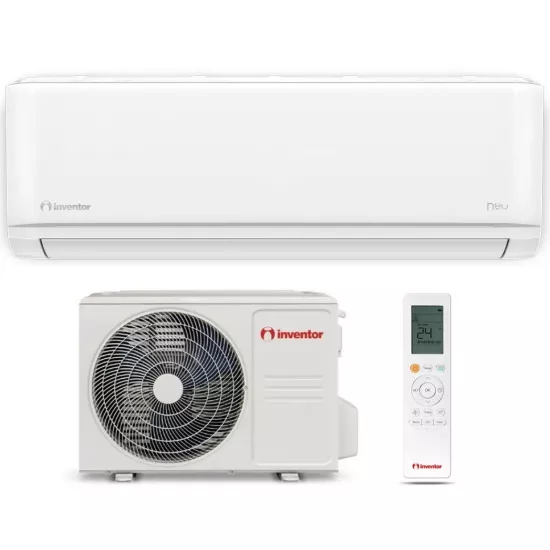 Aparat de aer condiÈ?ionat Inventor Neo Inverter R32 Wi-Fi N2UVI-09WF/N2UVO-09, 9000 BTU, pana la 25 m², White