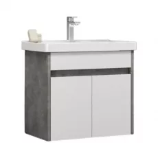 Dulap cu lavoar Orka Aydos 85 cm, Retro Silver Dulap cu lavoar Orka Aydos 85 cm, Retro Silver