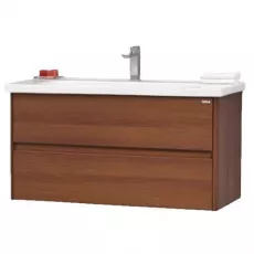 Dulap cu lavoar Orka Duden 80 cm, Odeon Red Walnut Dulap cu lavoar Orka Duden 80 cm, Odeon Red Walnut