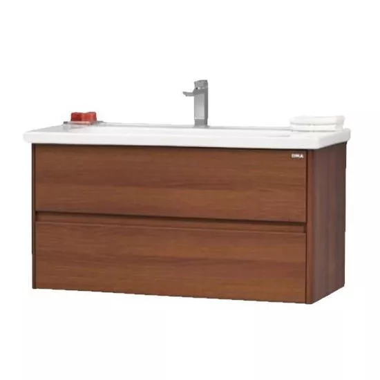 Dulap cu lavoar Orka Duden 80 cm, Odeon Red Walnut