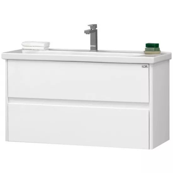 Тумба с раковиной Orka Duden 80 см, White