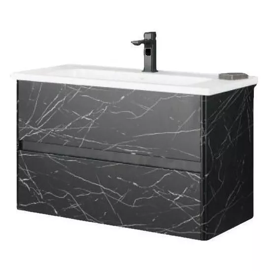 Dulap cu lavoar Orka Duden Stone 80 cm, Venato