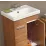 Dulap cu lavoar Orka Enez 55 cm, Tesbih Walnut