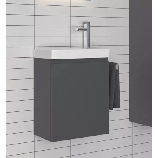 Dulap cu lavoar Orka Ferla 40 cm, Antracite