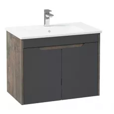 Dulap cu lavoar Orka Lago 75 cm, Antracite Dulap cu lavoar Orka Lago 75 cm, Antracite