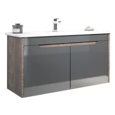 Dulap cu lavoar Orka Lago 85 cm, Antracite Dulap cu lavoar Orka Lago 85 cm, Antracite